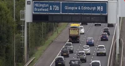 M8 crash causes road closure near Glasgow with lengthy delays expected - www.dailyrecord.co.uk - Scotland