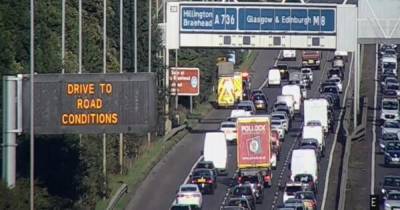 Car and motorbike crash on M8 near Glasgow as police rush to scene - www.dailyrecord.co.uk - Scotland
