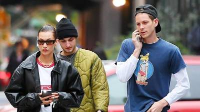 Bella Hadid BF Marc Kalman Prove They’re Going Strong On Outing With Her Brother Anwar — Photos - hollywoodlife.com - New York