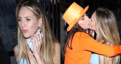 Dylan Penn Shares Passionate Kiss with Mystery Woman While Leaving Halloween Party - www.justjared.com