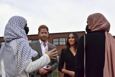 Prince Harry & Meghan Markle Visit Afghan Refugees Housed At Military Base - etcanada.com - Britain - New Jersey - Afghanistan