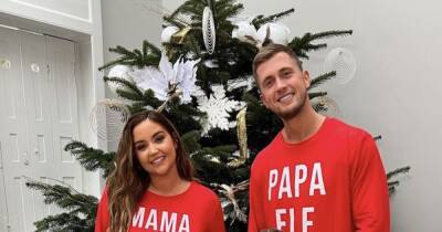 Jac Jossa and Dan Osborne pose for wholesome family picture in matching pyjamas - www.ok.co.uk