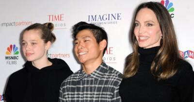 Angelina Jolie Brings Children Shiloh and Pax to ‘Paper & Glue’ Documentary Premiere: Photos - www.usmagazine.com - France