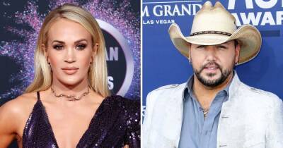 Carrie Underwood Thinks of Home While Performing With Jason Aldean at the 2021 American Music Awards - www.usmagazine.com - USA - Oklahoma