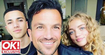 Peter Andre says he works hard to 'set a good example' to his kids - www.ok.co.uk