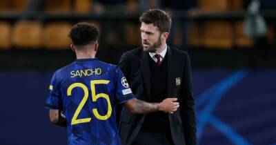Michael Carrick issues challenge to Jadon Sancho after first Manchester United goal - www.manchestereveningnews.co.uk - Manchester - Sancho