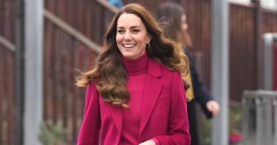Kate Middleton stuns in bright pink coat as she joins science lesson at North London school - www.ok.co.uk - London - city Hobbs