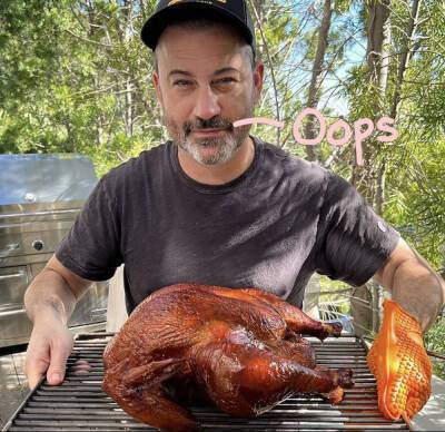 OMG! Jimmy Kimmel Nearly Burned Off His Hair & Eyebrows In Thanksgiving Oven Mishap! - perezhilton.com