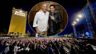 Kevin Costner Takes Over Sin City With His Band Modern West -- & Vegas Icon Wayne Newton Shows Up To Support! - perezhilton.com - Las Vegas - county Newton - county Wayne