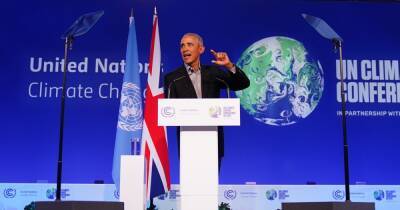 Barack Obama admits he couldn't stay away from Glasgow in keynote COP26 speech - www.dailyrecord.co.uk - China - USA - Russia