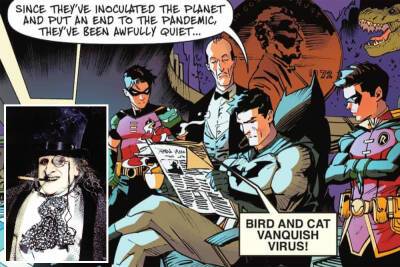 The Penguin saves the day, kisses Catwoman in Danny DeVito’s new ‘Batman’ comic - nypost.com