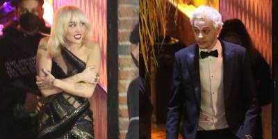 Miley Cyrus & Pete Davidson Spotted Filming Promo Video for Their New Year's Eve Gig (Photos) - www.justjared.com - New York