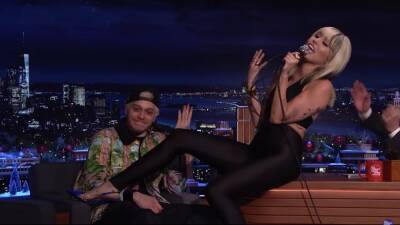 Miley Cyrus Serenades Pete Davidson With 'It Should Have Been Me,' Teases Him Over Kim Kardashian Romance - www.etonline.com