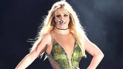 Britney Spears Dances To Lenny Kravitz In A Neon Yellow Crop Top Short Shorts — Watch - hollywoodlife.com
