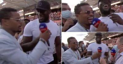 Patrice Evra came out of nowhere to interrupt Martin Brundle's interview with Stormzy at GP - www.msn.com - Manchester - Saudi Arabia