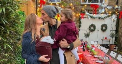 Millie Mackintosh and Hugo share kiss in first family snaps after welcoming baby - www.ok.co.uk - Taylor