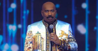 Steve Harvey Messes Up Again at 2021 Miss Universe Competition: ‘Don’t Try to Blame This on Me’ - www.usmagazine.com - India - South Africa - Portugal - Paraguay