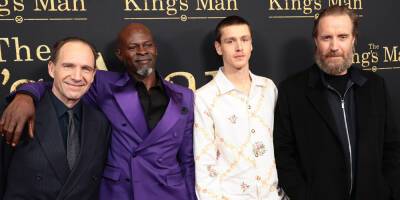 Djimon Hounsou Hits The Gala Screening Of 'The King's Man' With Ralph Fiennes - www.justjared.com - New York - county Harris - city Dickinson, county Harris
