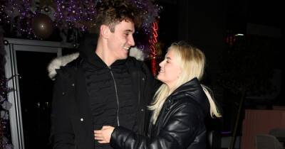 Lucy Fallon exchanges the look of love with her footballer boyfriend as they cuddle up in Manchester - www.manchestereveningnews.co.uk - Manchester