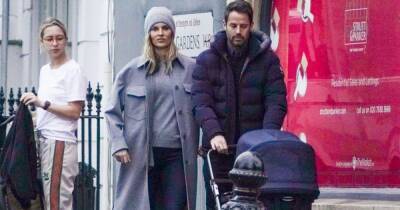 Jamie Redknapp and wife Frida wrap up for winter stroll with newborn son Raphael - www.ok.co.uk