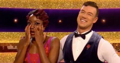 Injured AJ Odudu weeps as she thanks 'kind' Strictly Come Dancing partner Kai Widdrington - www.ok.co.uk