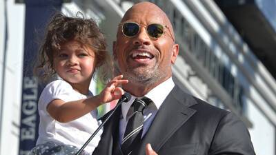 The Rock Lets Daughter Jasmine Draw All Over His Face With Marker For Her 6th Birthday - hollywoodlife.com