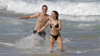'West Side Story' actor Ansel Elgort makes a splash in Hawaii with girlfriend Violetta Komyshan - www.foxnews.com - Hawaii
