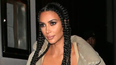 Kim Kardashian Rocks Sexy Black Bodysuit In Steamy Video After Kanye West Reunion - hollywoodlife.com