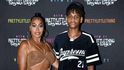 La La Anthony’s Son, Kiyan, 14, Towers Over Her In Adorable New Photos - hollywoodlife.com
