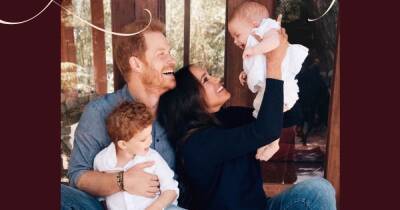 Harry and Meghan’s son Archie shows off bright red hair like his dad in Christmas card - www.ok.co.uk