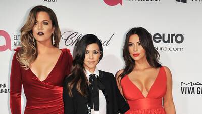 Kim, Khloe Kardashian Kids Rock Matching Comfy Outfits For 2021 Christmas Card - hollywoodlife.com