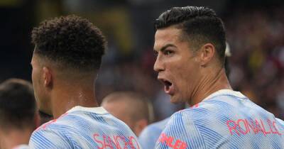 Jadon Sancho 'mocks' Cristiano Ronaldo after joining in with Matic and Fernandes joke - www.manchestereveningnews.co.uk - Manchester - Sancho - Portugal
