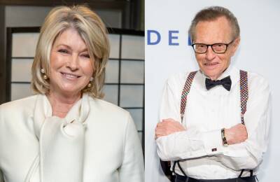Martha Stewart Insists She Never Dated Larry King Despite Rumours: ‘He Was Not My Type Romantically’ - etcanada.com - New York