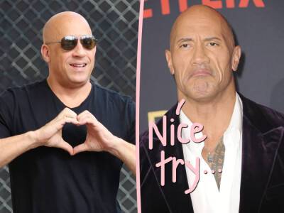 Dwayne 'The Rock' Johnson Refuses To Return To Fast Franchise, Calls Vin Diesel’s Plea A 'Manipulation' - perezhilton.com