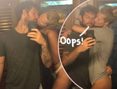 Magic Mike’s Alex Pettyfer Puts His Peen On Display In Anniversary Pic With Topless Wife Toni Garrn! - perezhilton.com