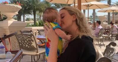 Perrie Edwards shares adorable clip of baby son Axel learning to walk - www.ok.co.uk