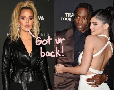 Khloé Kardashian Defends Kylie Jenner & Travis Scott After Leaked Mag Story Alleges Trouble At Home - perezhilton.com