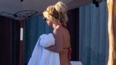 Britney Spears Rocks Red Bikini On Sexy Cabo Birthday Vacation With Sam Asghari – Photo - hollywoodlife.com - Mexico - county Lucas