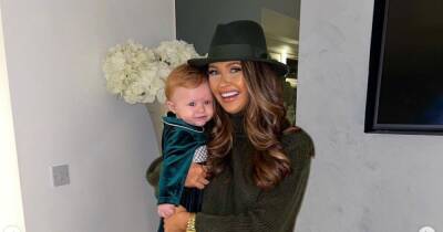 Inside Charlotte Dawson's candy cane Christmas tree featuring adorable son Noah - www.ok.co.uk - Manchester - county Dawson