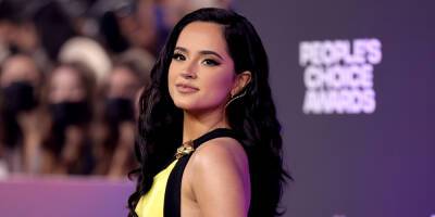 Becky G Makes Jaws Drop With Thigh-High Slit Dress at People's Choice Awards 2021 - www.justjared.com - Santa Monica