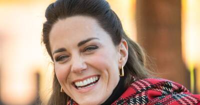 Kate Middleton wears Queen Mother's earrings and new red version of favourite coat - www.ok.co.uk - London