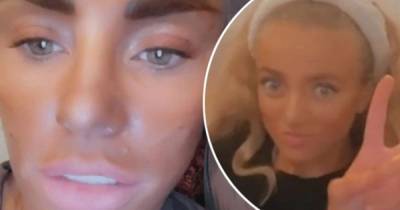 Katie Price enjoys a fake tan session with her daughter Princess - www.msn.com