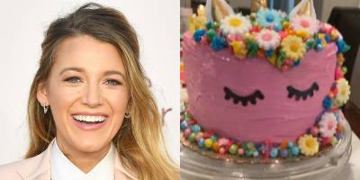 Blake Lively's Unicorn Cake Gets Lots of Praise From Celebs, But One Star's Comment Got Her Extremely Excited! - www.justjared.com - county Stone