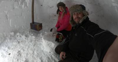 Scots couple build giant 6ft igloo in front garden after Storm Darcy brings blizzards - www.dailyrecord.co.uk - Scotland - Canada