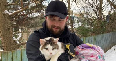 Freezing cat saved by kind-hearted Scots in early morning rescue mission - www.dailyrecord.co.uk - Scotland