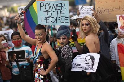 LGBTQ activists in Myanmar join protests against military coup - www.losangelesblade.com - Burma