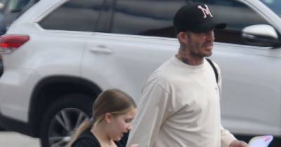 David Beckham spotted with daughter Harper after Rebecca Loos revealed new life in Norway as covid tester - www.ok.co.uk - Miami - Norway