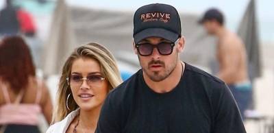 NFL Player Danny Amendola Packs On the PDA with Girlfriend Jean Watts at the Beach - www.justjared.com - Miami - Florida - Detroit - city Lions
