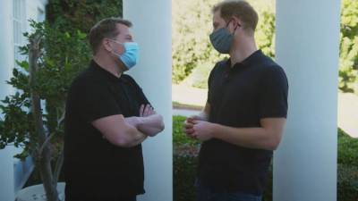 Prince Harry Uses the Bathroom in the 'Fresh Prince of Bel-Air' House With James Corden - www.etonline.com - Los Angeles