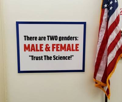 Marjorie Taylor Greene Posts Anti-Trans Sign Outside Office - thegavoice.com